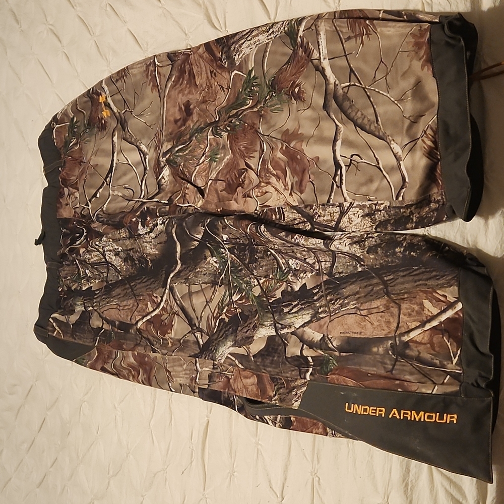 Under Amour waterproof hunting pants.